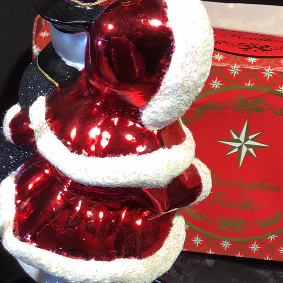 RADKO Snowy Sweetheart Glass Christmas Ornament - Picture 7 of 16